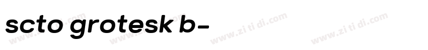 scto grotesk b字体转换
